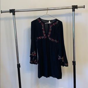 American eagle embroidered dress | xxs| black
